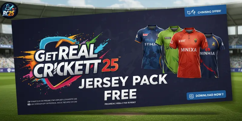 Get Real Cricket 25 Jersey Pack Offline