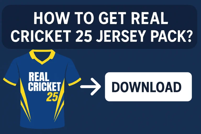 How to get Real Cricket 25 jersey pack?