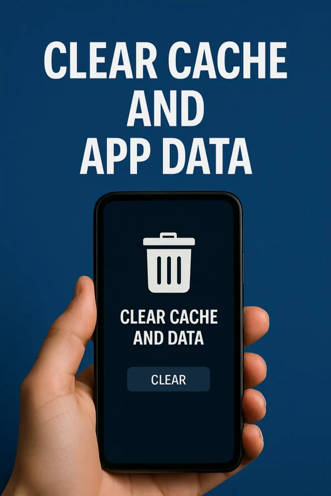 Clear Cache and App Data
