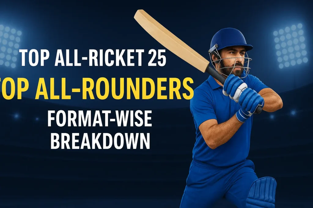 Top All-Rounders in Real Cricket 25: Format-Wise Breakdown