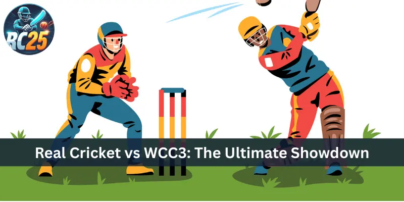 Real Cricket vs WCC3 The Ultimate Showdown