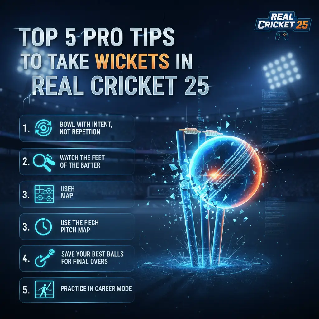 Top 5 Pro Tips to Take Wickets in Real Cricket 25