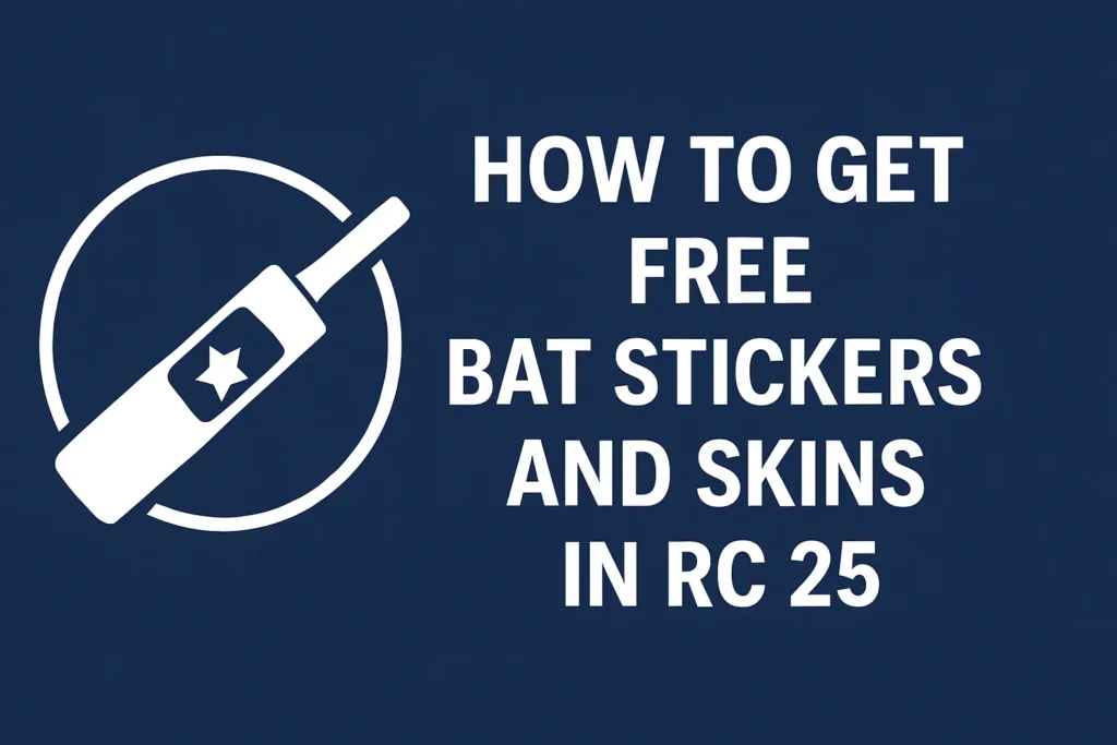 How to Get Free Bat Stickers and Skins in RC 25