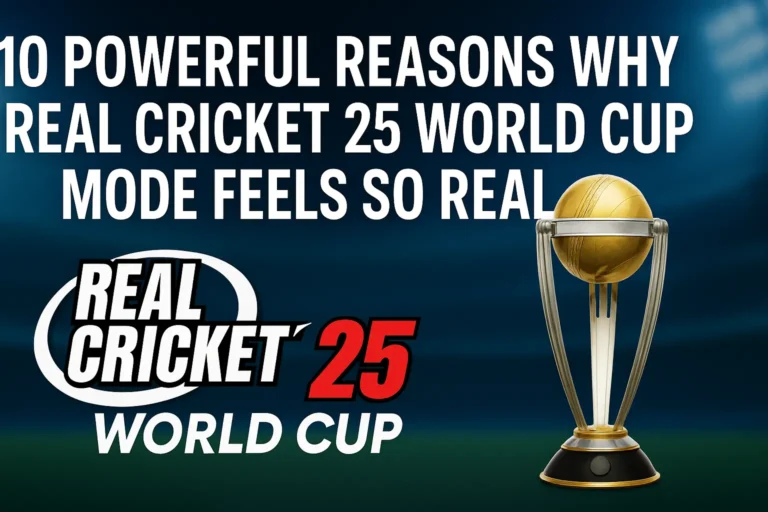 10 Powerful Reasons Why Real Cricket 25 World Cup Mode Feels So Real