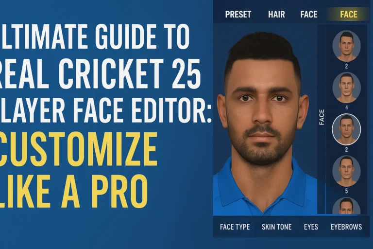 Ultimate Guide to Real Cricket 25 Player Face Editor: Customize Like a Pro!