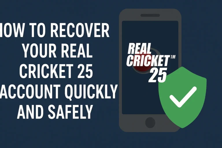 How to Recover Your Real Cricket 25 Account Quickly and Safely