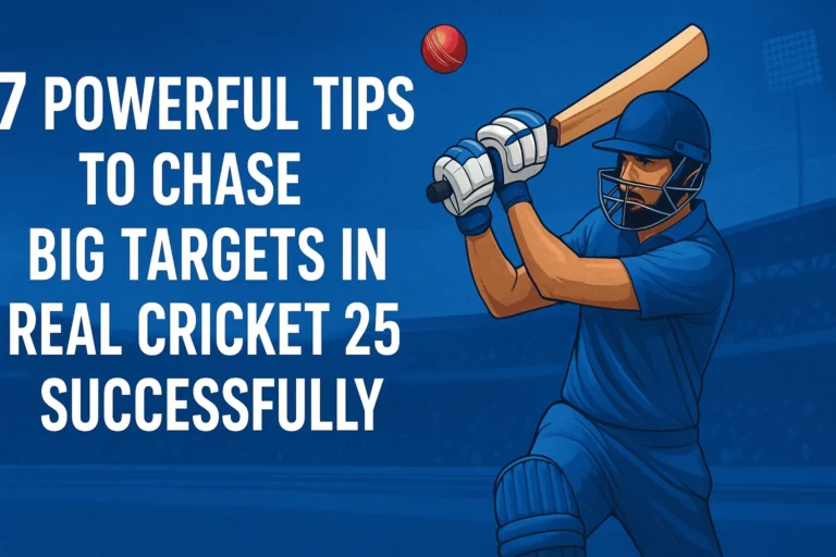 7 Powerful Tips to Chase Big Targets in Real Cricket 25 Successfully