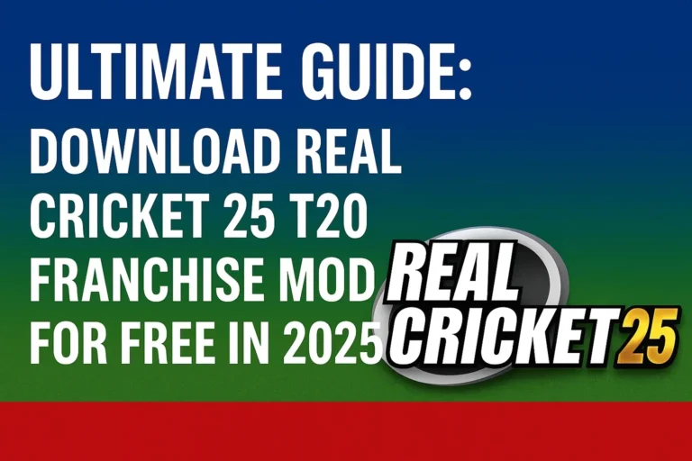 Ultimate Guide: Download Real Cricket 25 T20 Franchise Mod for Free in 2025