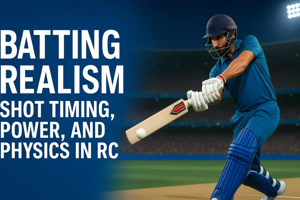 Batting Realism: Shot Timing, Power, and Physics