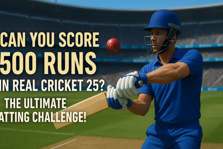 Can You Score 500 Runs in Real Cricket 25? The Ultimate Batting Challenge!