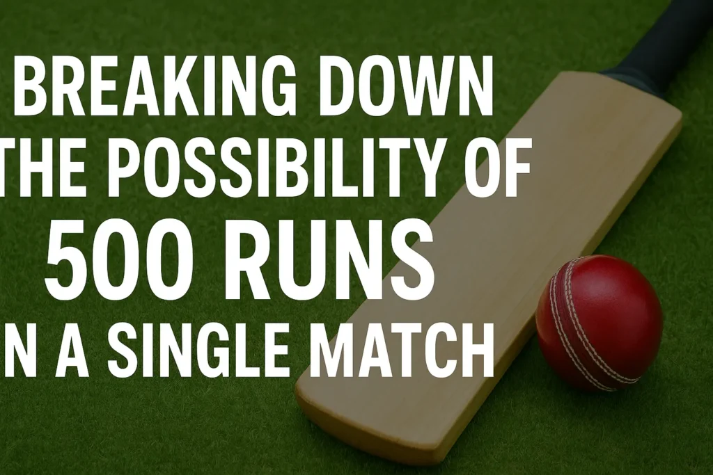 Breaking Down the Possibility of 500 Runs in a Single Match