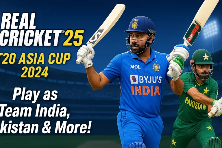 Real Cricket 25 T20 Asia Cup 2024: Play as Team India, Pakistan & More!