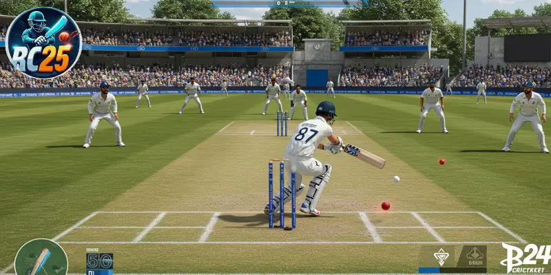 Playing Cricket 24 on PS4