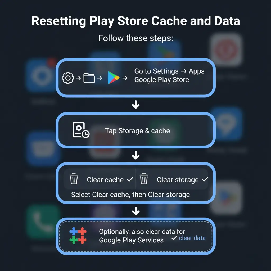 Resetting Play Store Cache and Data