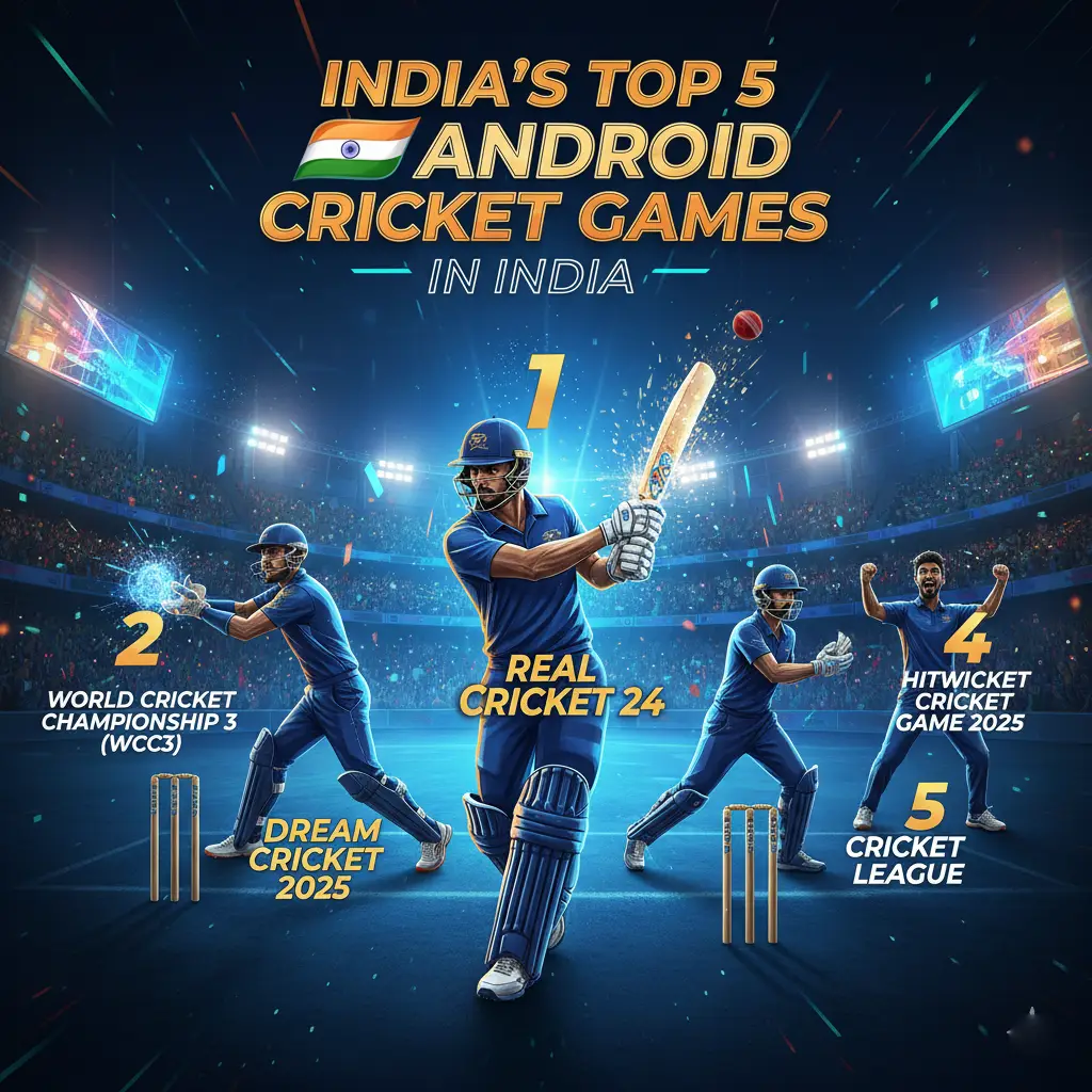 What are the top 5 best Android games in India?