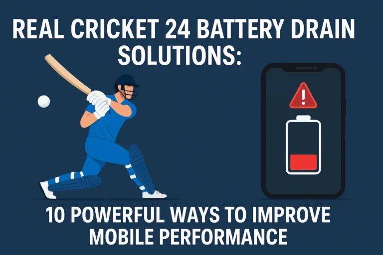 Real Cricket 24 Battery Drain Solutions: 10 Powerful Ways to Improve Mobile Performance