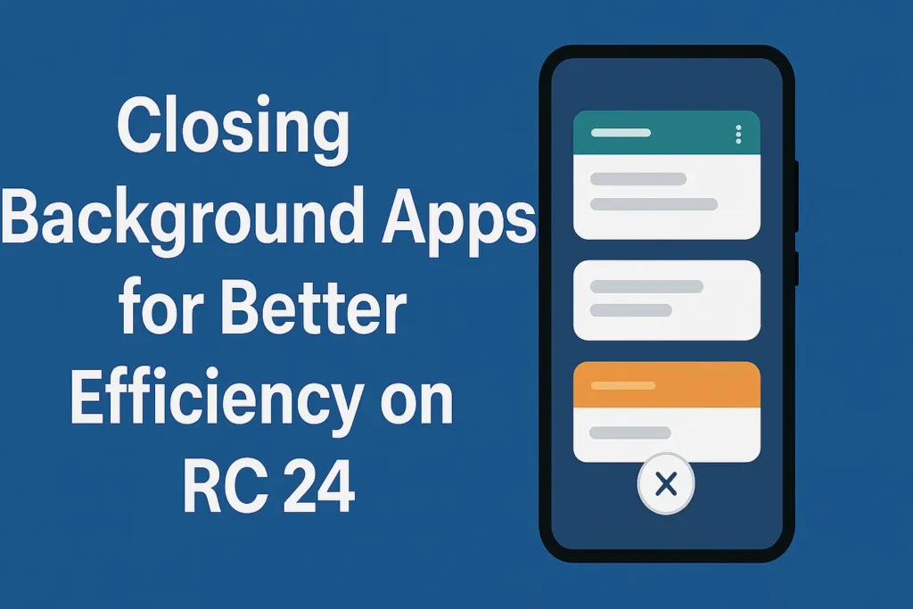 Closing Background Apps for Better Efficiency