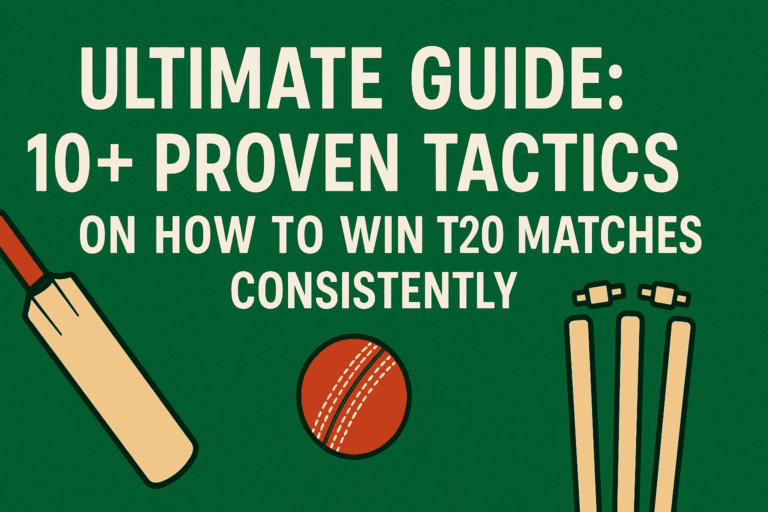 Ultimate Guide: 10+ Proven Tactics on How to Win T20 Match RC 24 Consistently