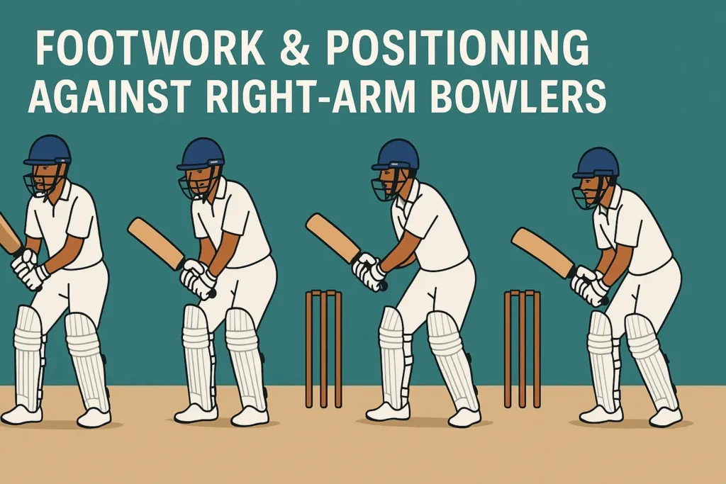Footwork & Positioning Against Right-Arm Bowlers