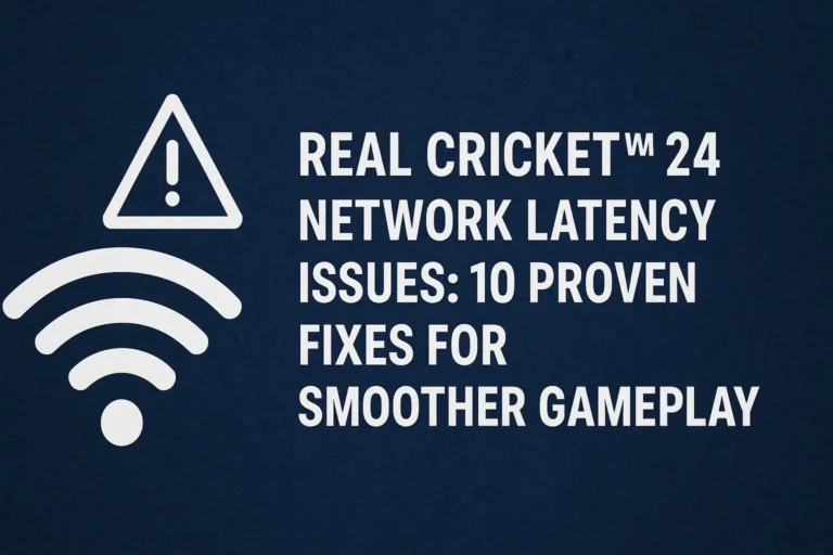 Real Cricket 24 Network Latency Issues: 10 Proven Fixes for Smoother Gameplay
