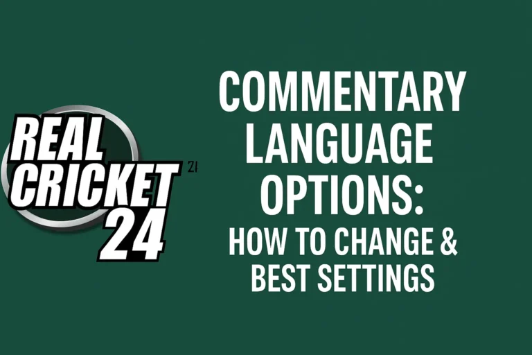 Real Cricket 24 Commentary Language Options: How to Change & Best Settings