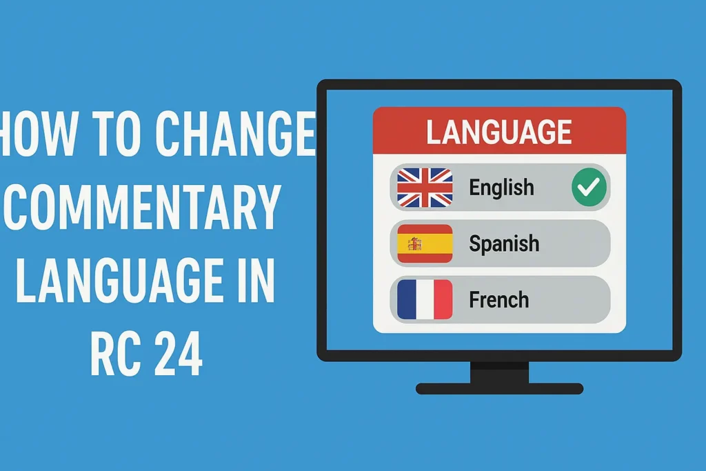 How to Change Commentary Language