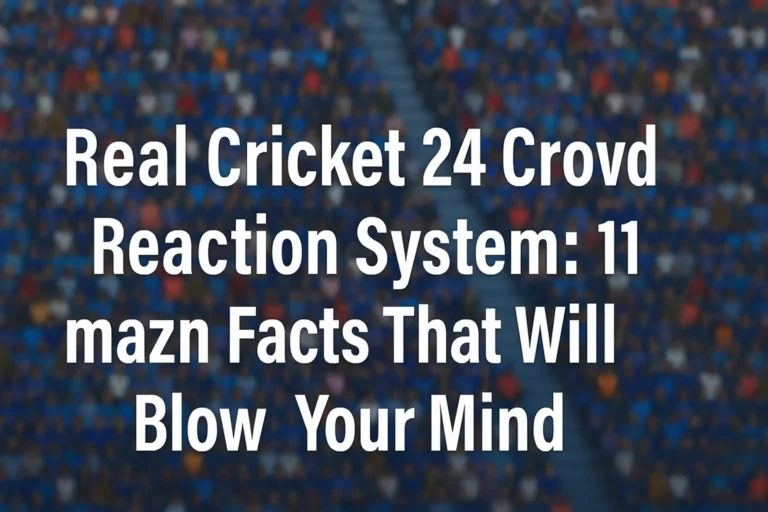 Real Cricket 24 Crowd Reaction System: 11 Amazing Facts That Will Blow Your Mind