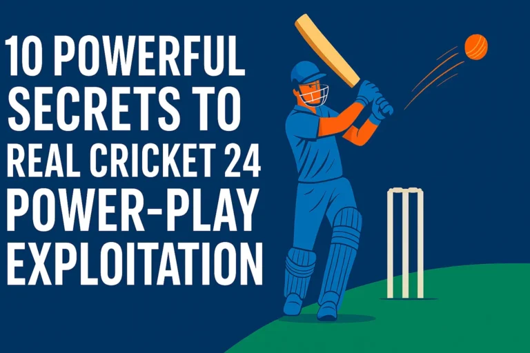 10 Powerful Secrets to Real Cricket 24 Power-play Exploitation