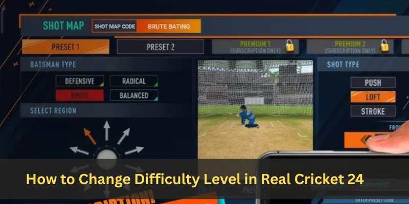 How to Change Difficulty Level in Real Cricket 24