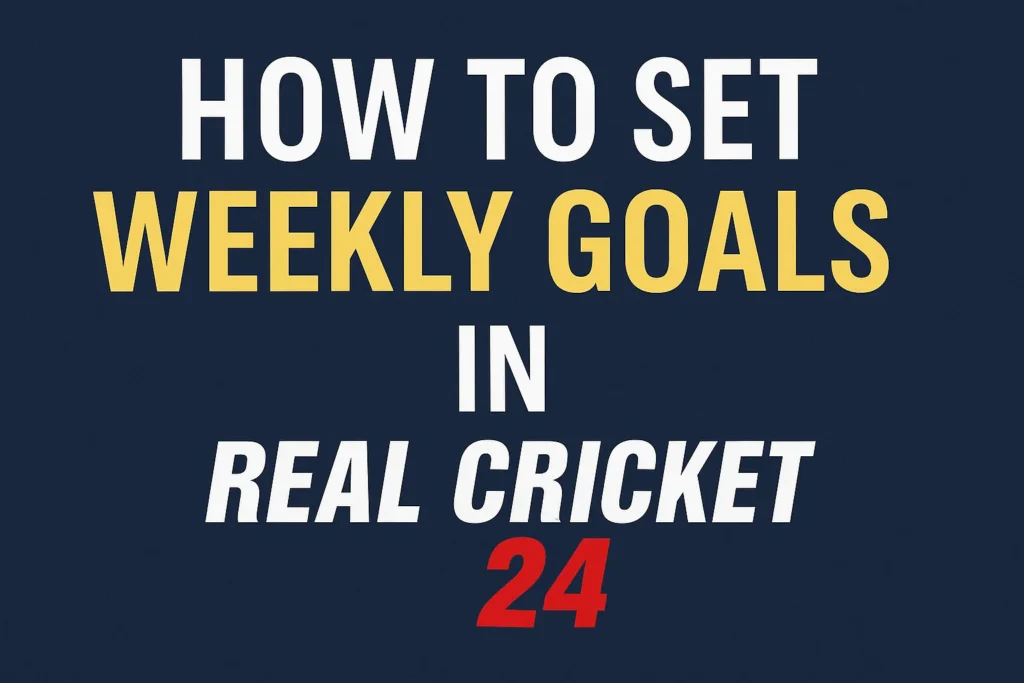 How to Set Weekly Goals in Real Cricket 24