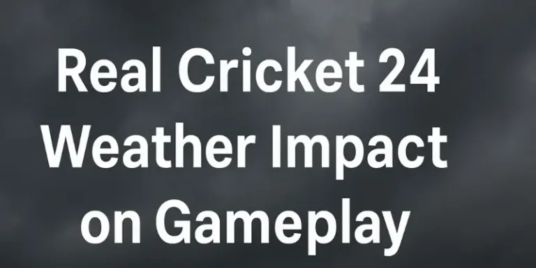 Real Cricket 24 Weather Impact on Gameplay
