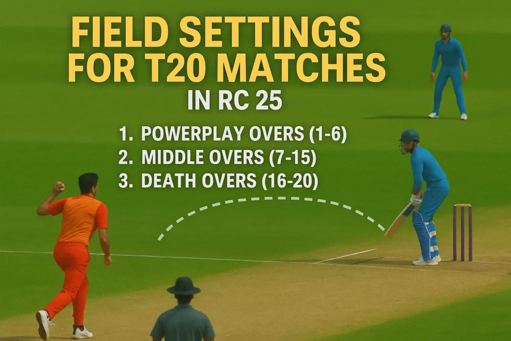 Field Settings for T20 Matches in RC 25