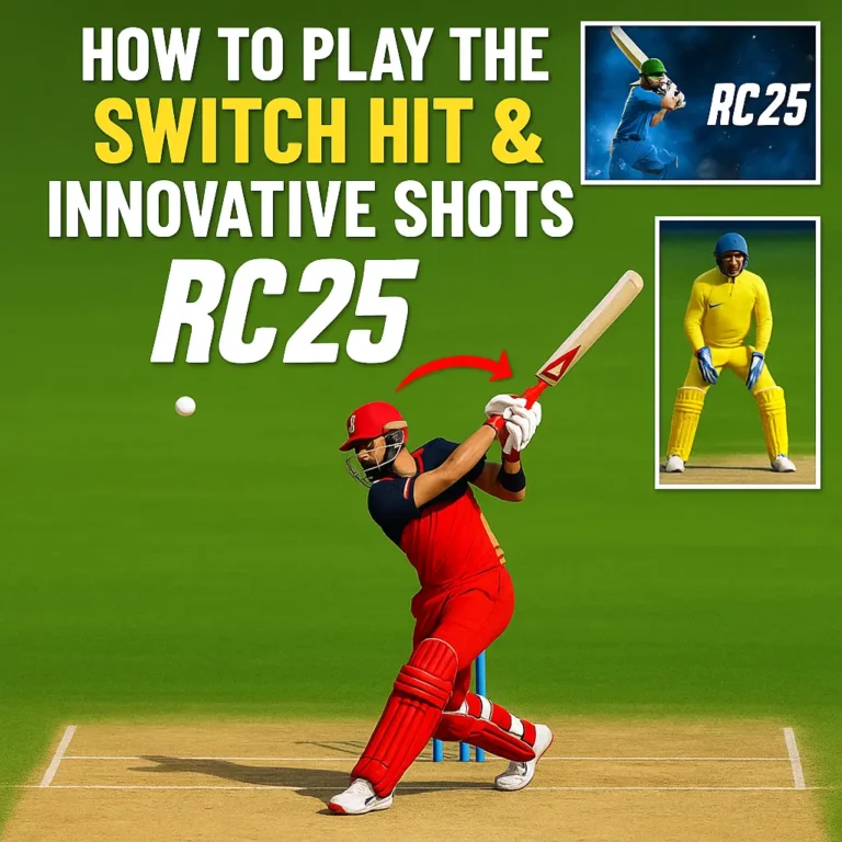 How to Play the Switch Hit & Innovative Shots in RC 25