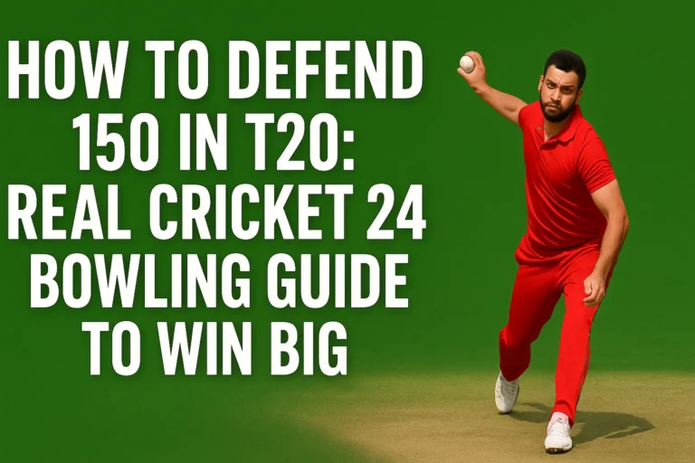 How to Defend 150 in T20: Real Cricket 24 Bowling Guide to Win Big
