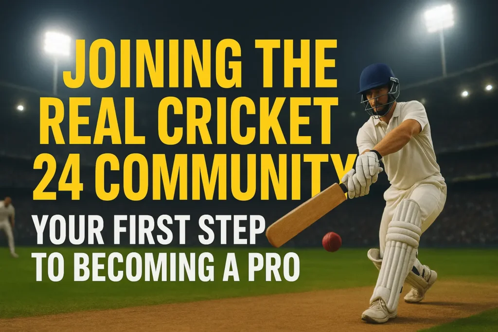 Joining the Real Cricket 24 Community: Your First Step to Becoming a Pro