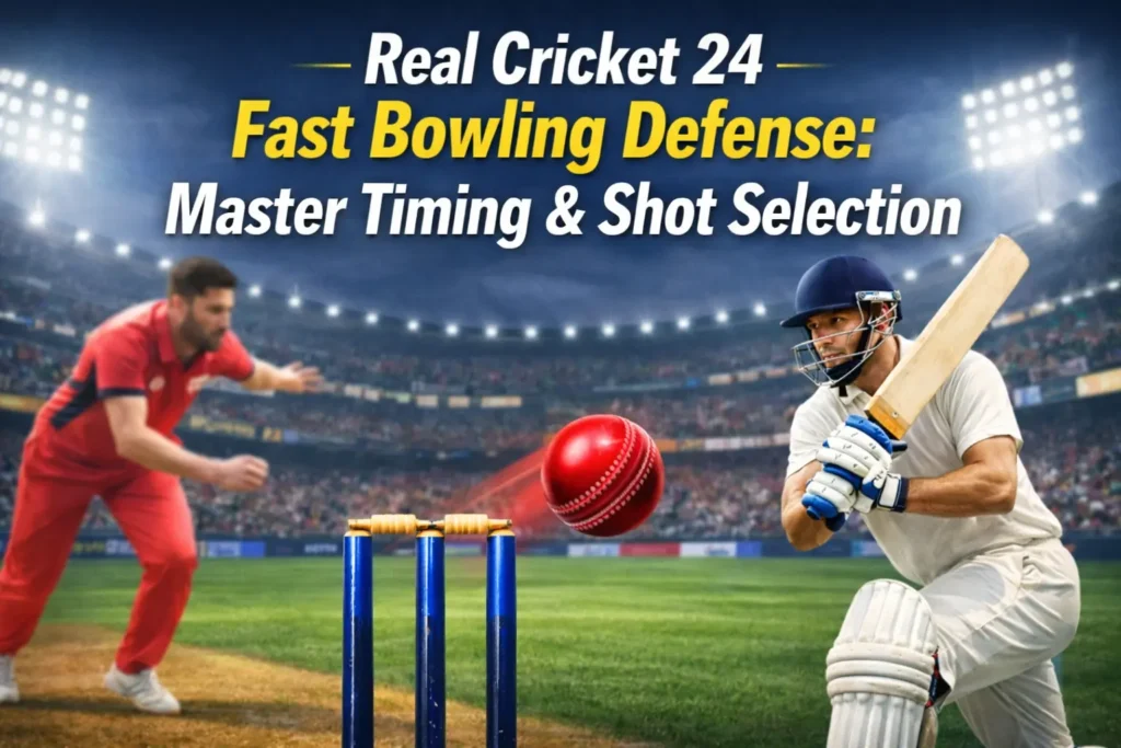 Real Cricket 24 Fast Bowling Defense: Master Timing & Shot Selection