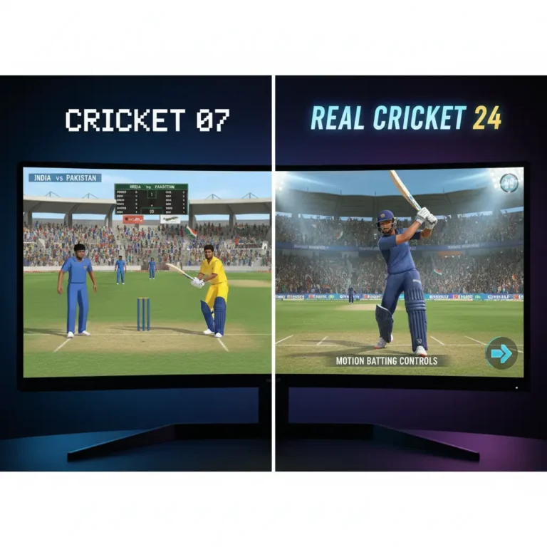 Cricket 07 Vs Real Cricket 24 – Gameplay Comparison (Honest Player Experience)