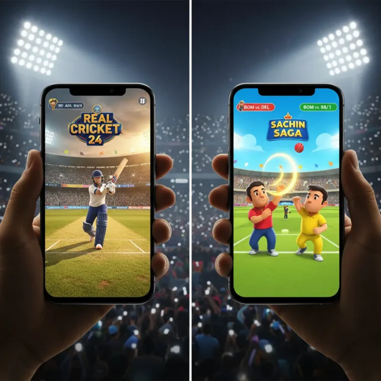 Real Cricket 24 vs Sachin Saga