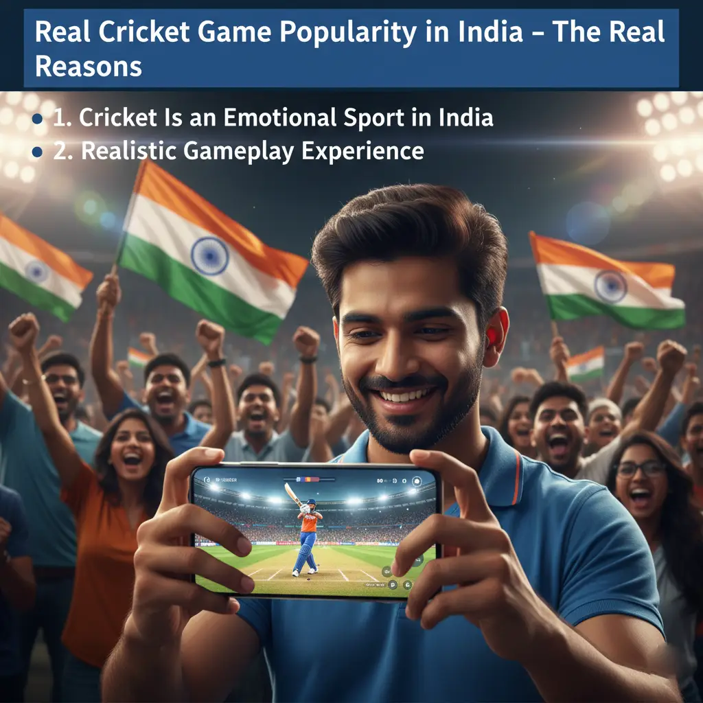Real Cricket Game Popularity in India - The Real Reasons