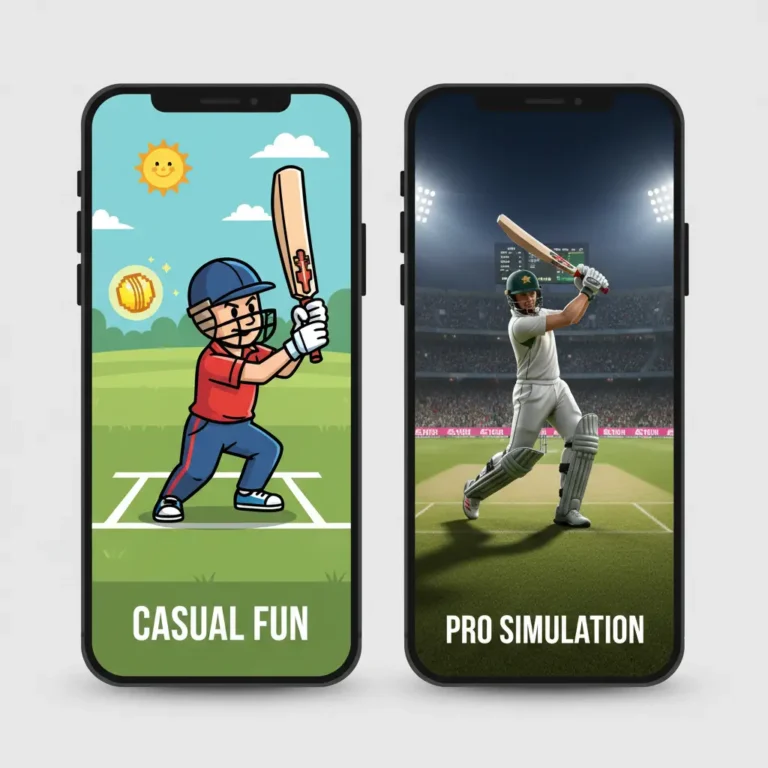 Stick Cricket vs Real Cricket – Gameplay Comparison
